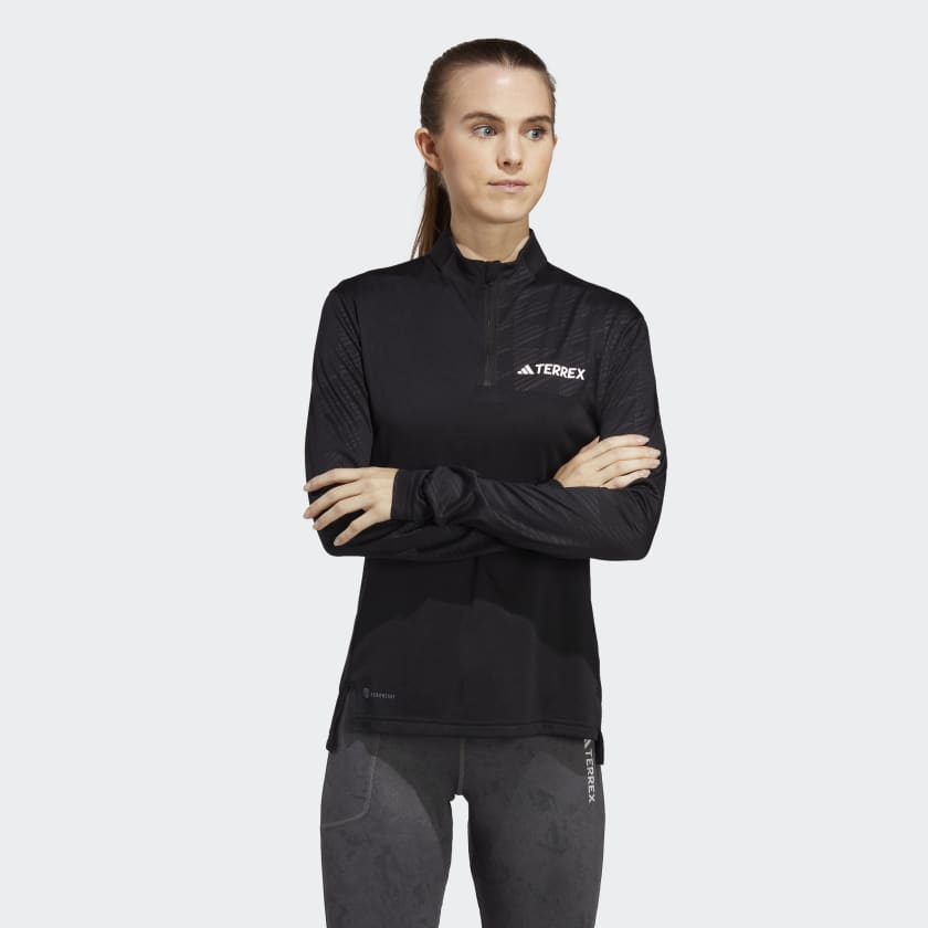 Adidas longsleeve dames zwart hotsell