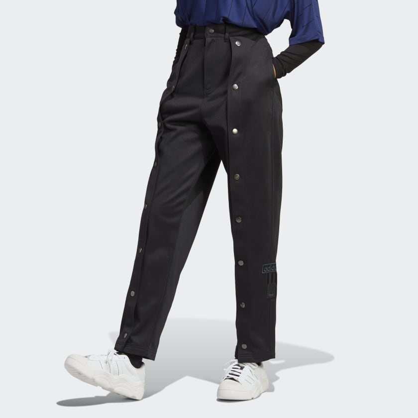 Plus Size Black & Blue Contrast Stripe Wide Leg Trousers | Yours Clothing
