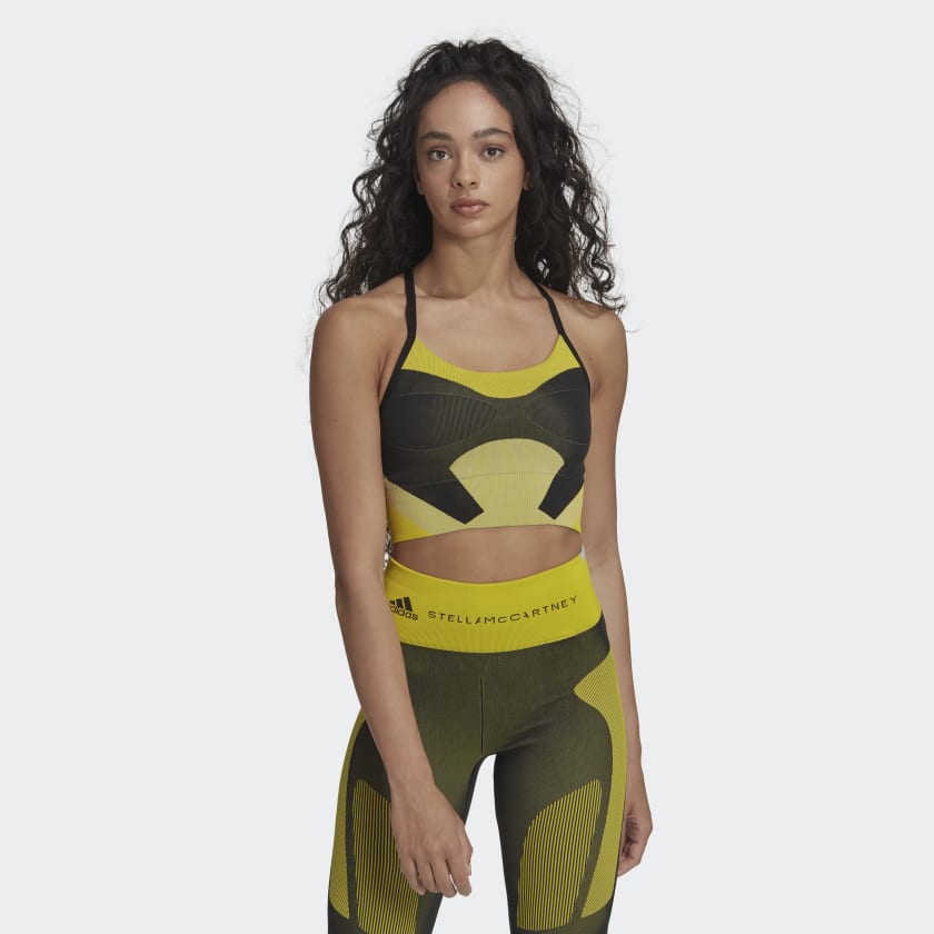 adidas by Stella McCartney Yoga Bra Knit Light-Support | US | - Yoga adidas TrueStrength Black Women\'s