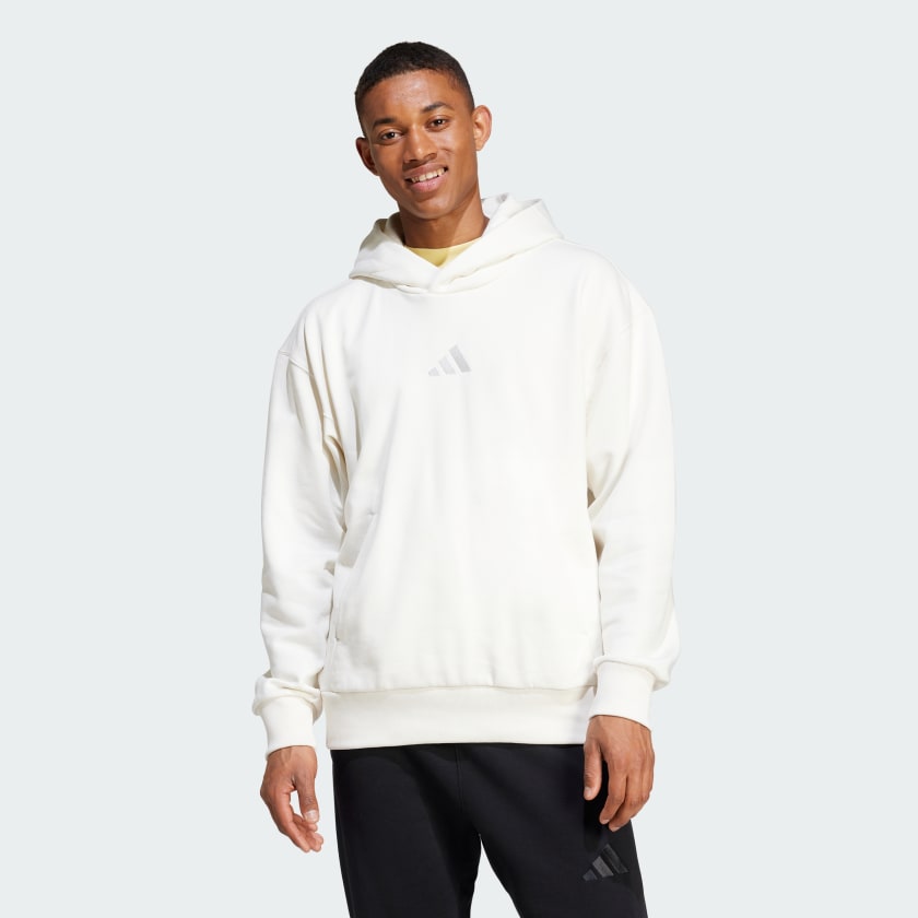 adidas ALL SZN Fleece Hoodie White Free Shipping with adiClub adidas US