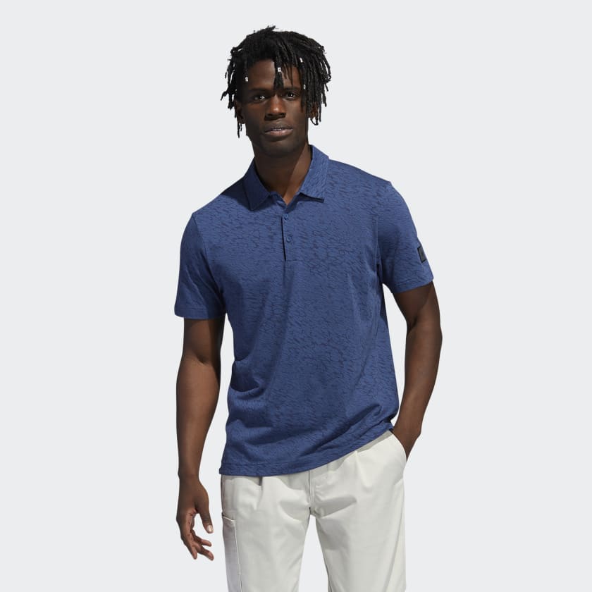 adidas Adicross Three Below Polo Shirt - Blue | Men's Golf | adidas US