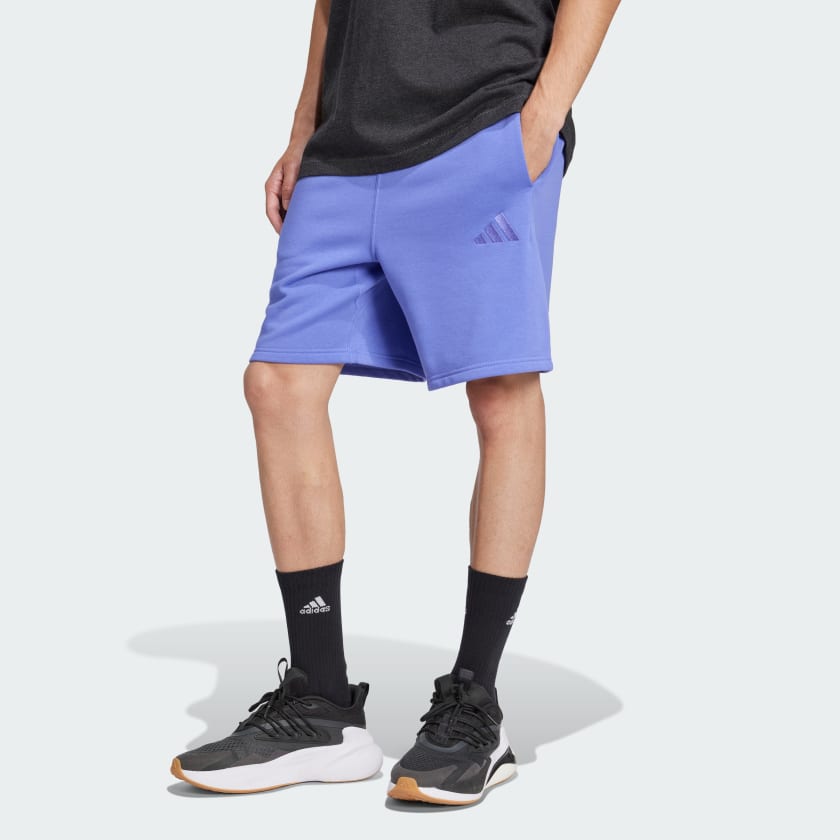 adidas ALL SZN Fleece Shorts Blue Free Shipping with adiClub adidas US