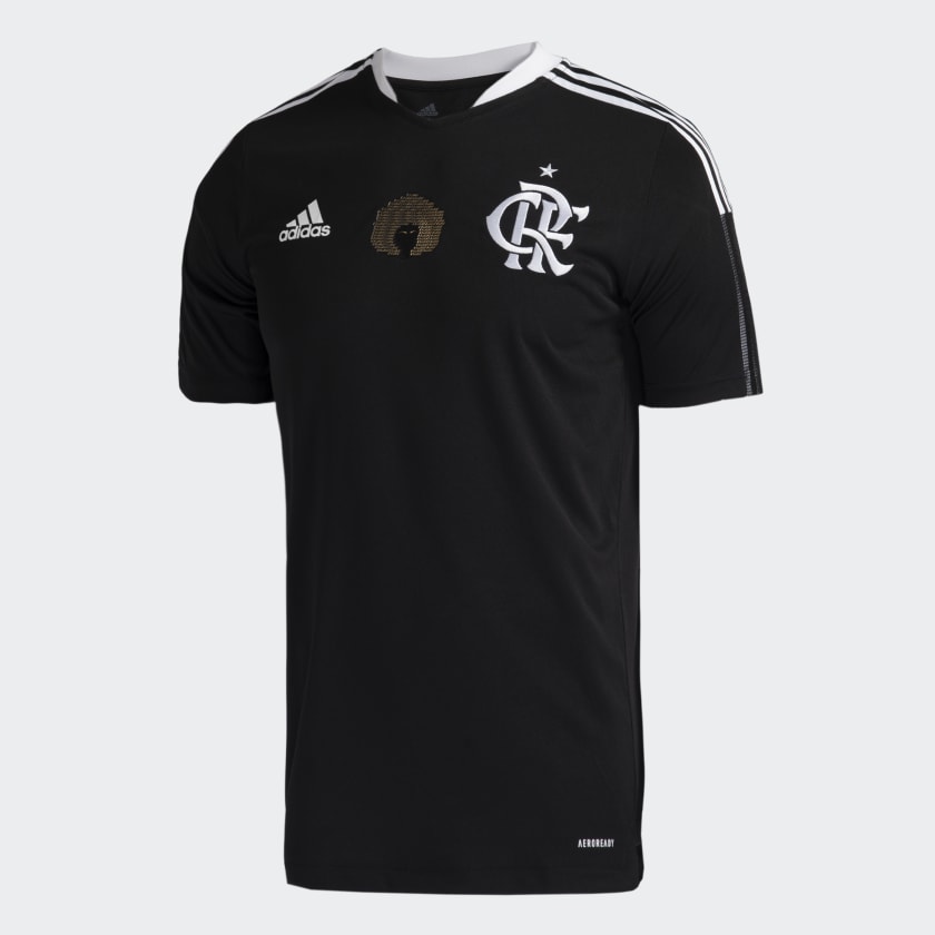 Camisa Excelencia Negra Flamengo Preto adidas adidas Brasil
