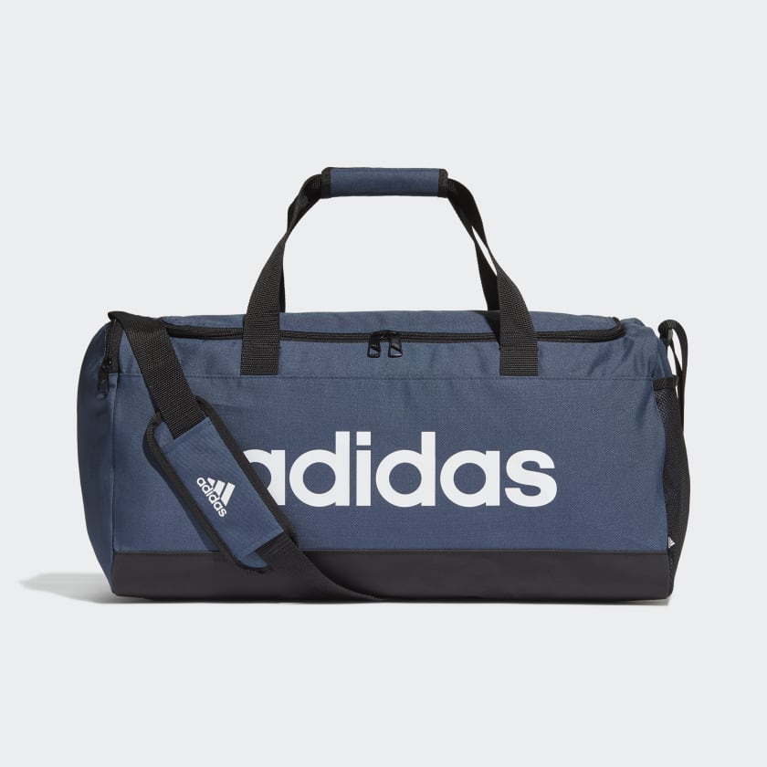 adidas Essentials Logo Duffeltas Medium Blauw adidas Offici le