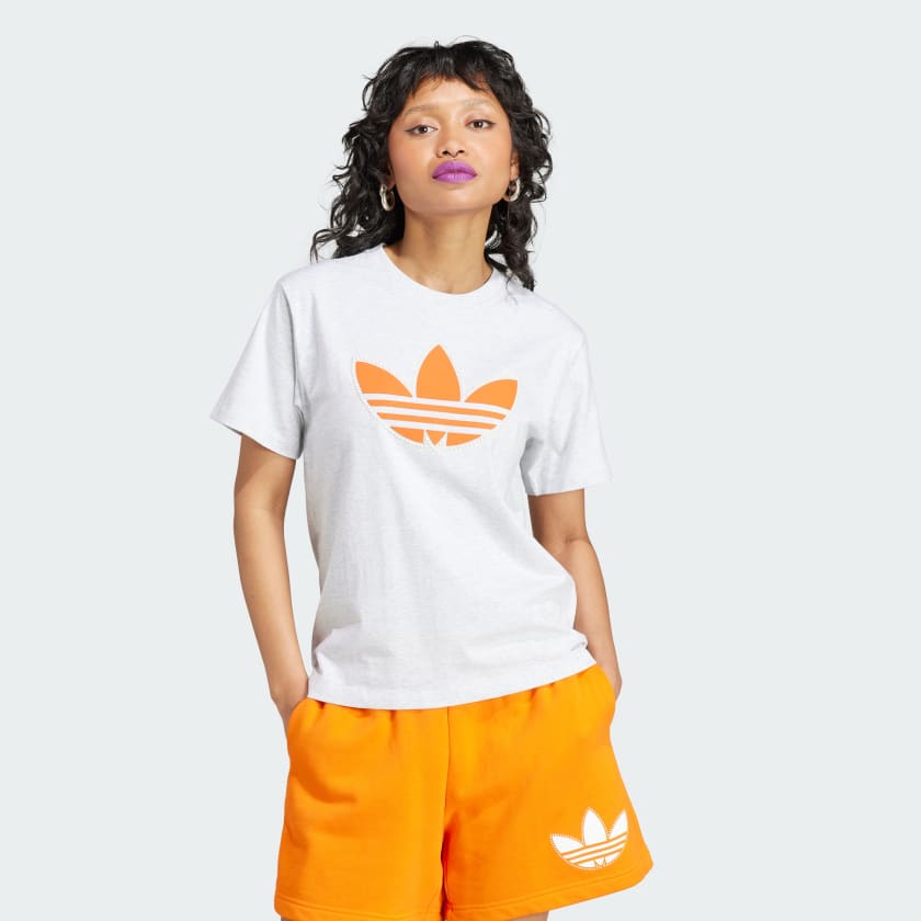 Adidas original jersey shorts trefoil logo grey hotsell