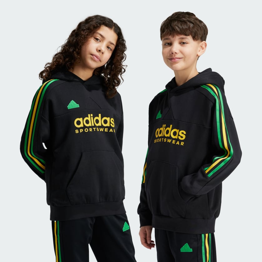 Adidas youth hoodie black top