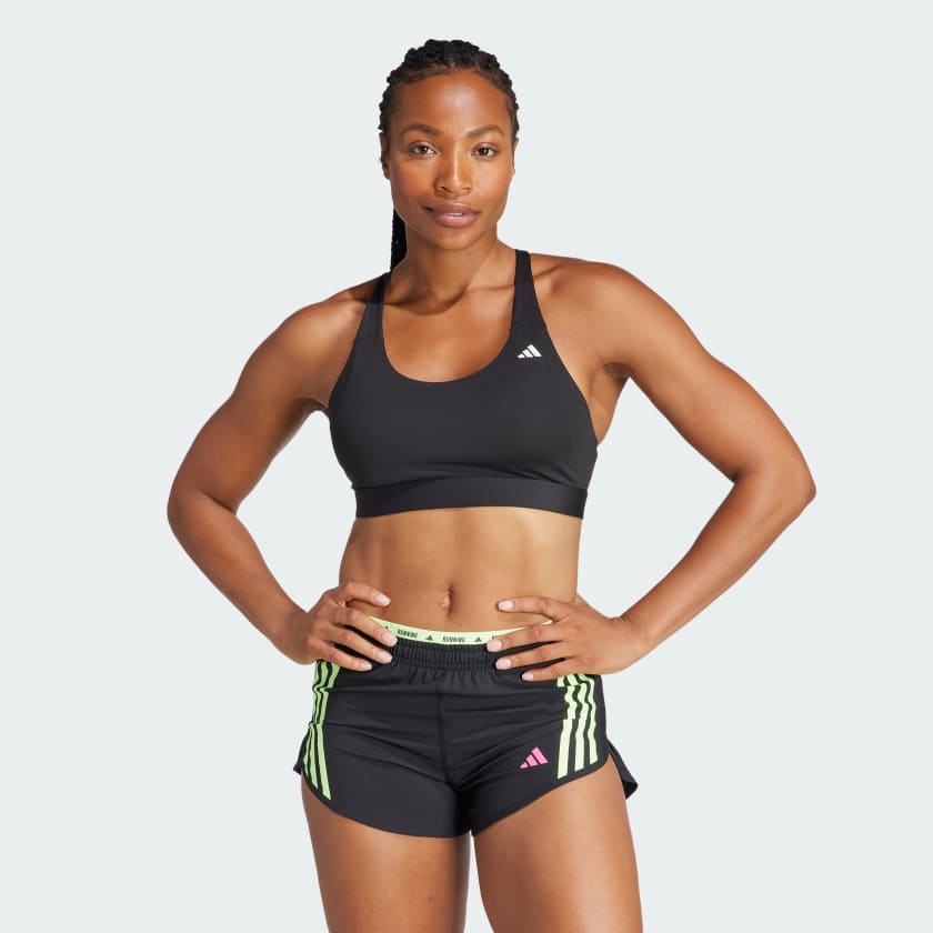 adidas Training high-support Ultimate sports bra in black