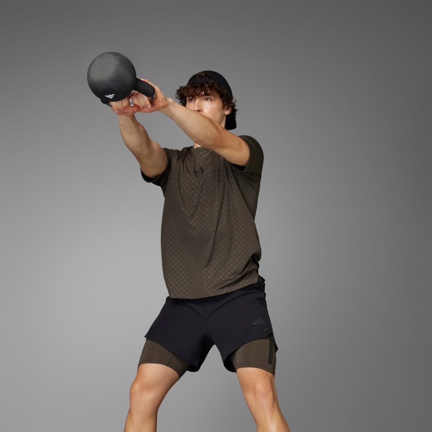 Short Power Workout Two in One Nero adidas adidas Italia