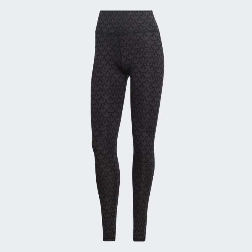 Adidas black leggings white stripes clearance