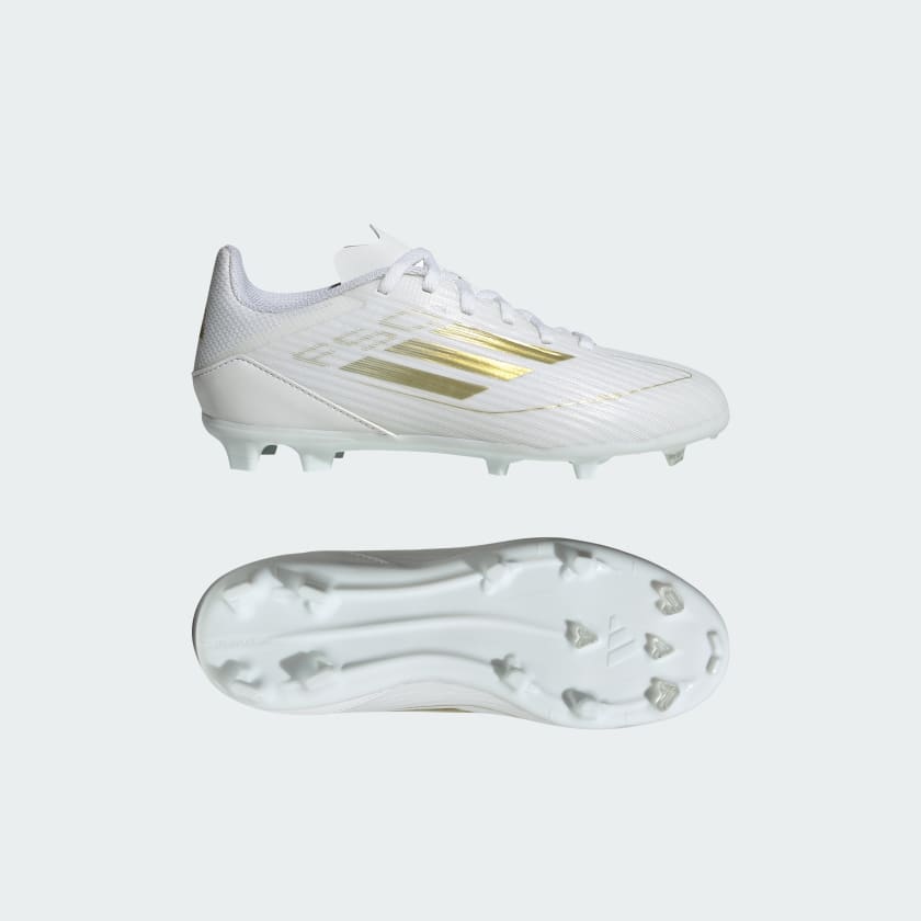 adidas F50 League Firm Multi Ground Cleats Kids White adidas New Zealand