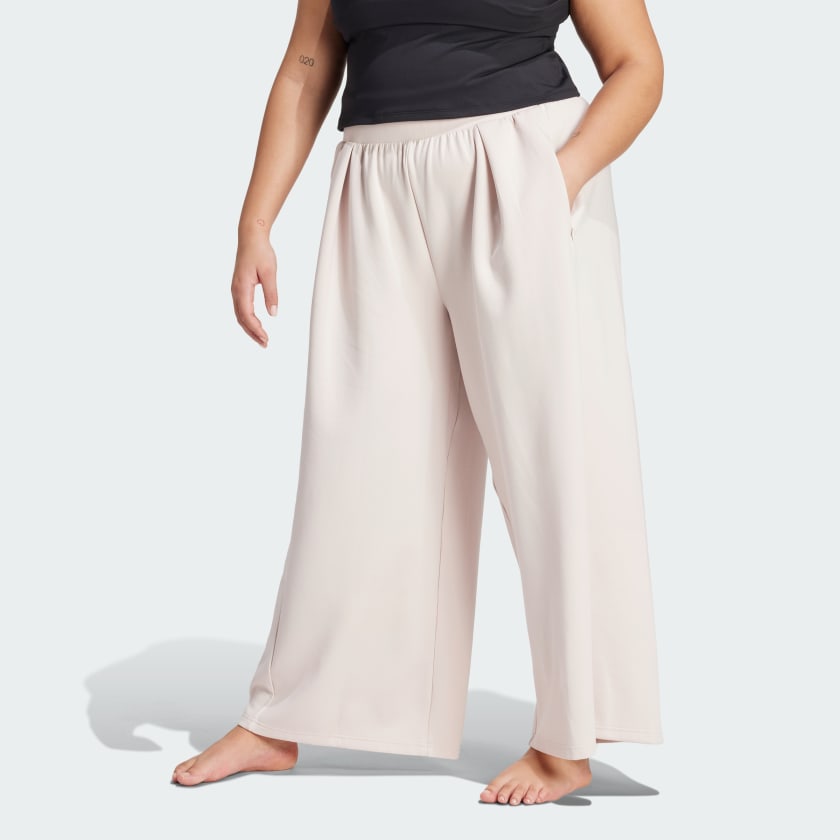 White yoga pants plus size best sale