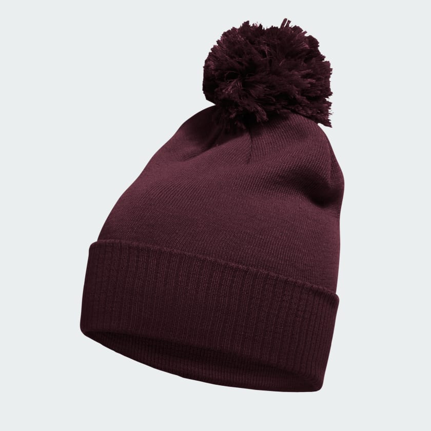 adidas Solid Cuffed Pom Beanie Burgundy Free Shipping with adiClub adidas Canada