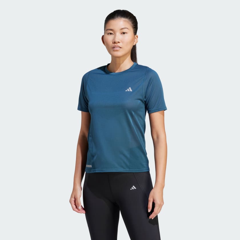 Japan National Team adidas Women's Ultimate Lined Up Too climalite V-Neck  T-Shirt - Blue