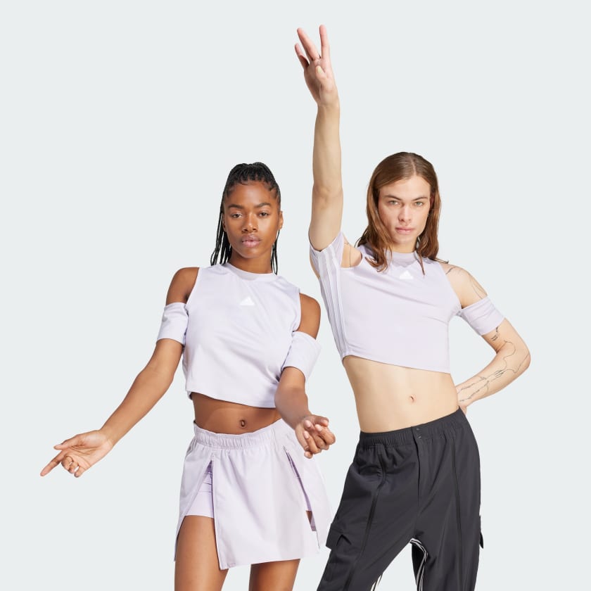 adidas Dance All-Gender Crop Top - Purple | Women's Dance | adidas US