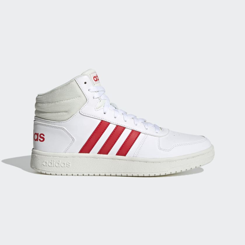 adidas Hoops 2.0 Mid Shoes - White | Men's Lifestyle | adidas US