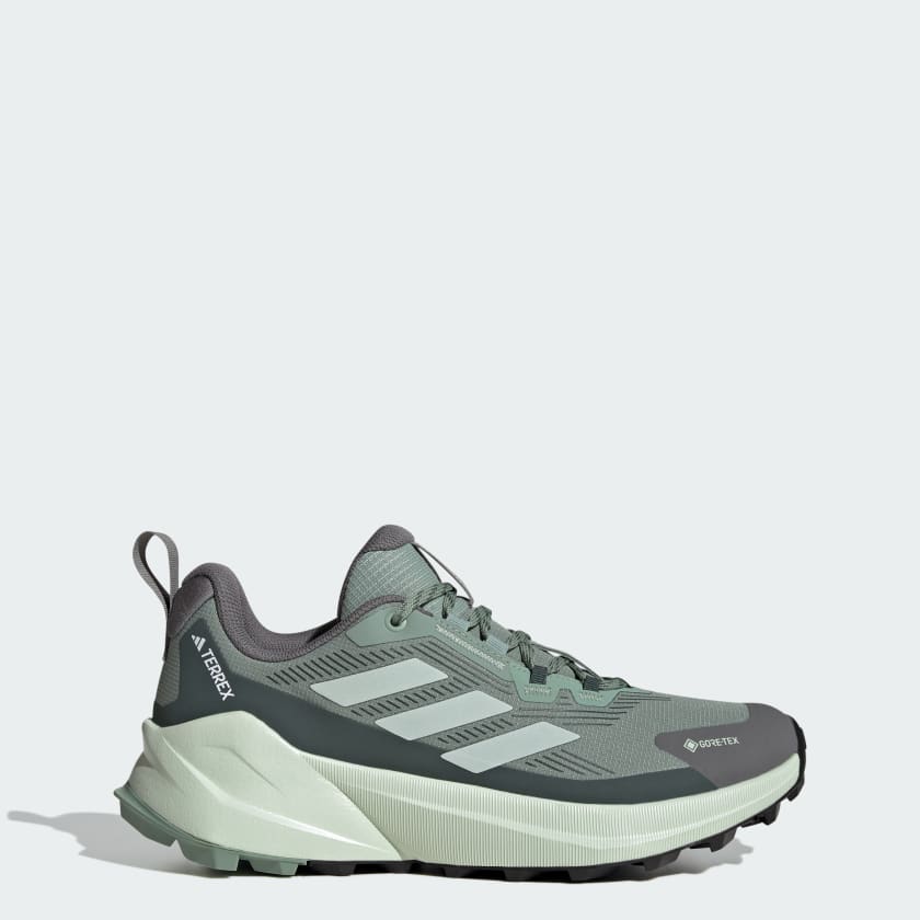 Adidas Terrex Trailmaker 2.0 GORE TEX Hiking Shoes Silver Green 9.5 Womens Hiking Shoes