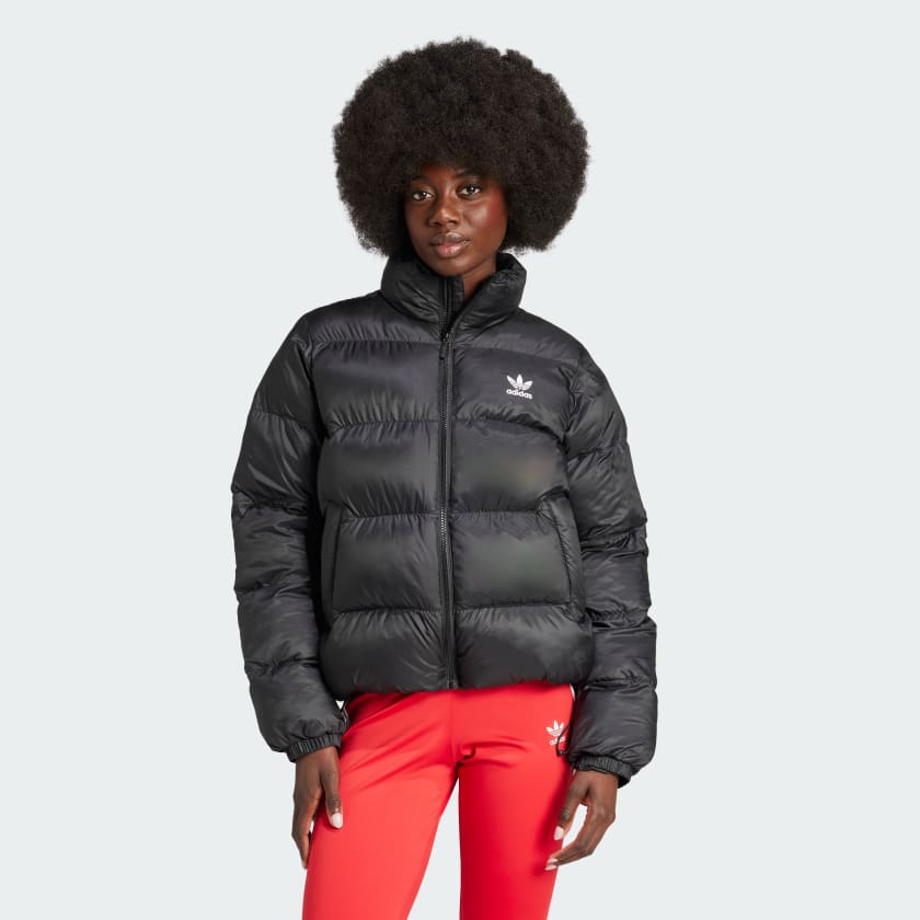 adidas Adicolor Short Puffer Jacket Black adidas Belgium