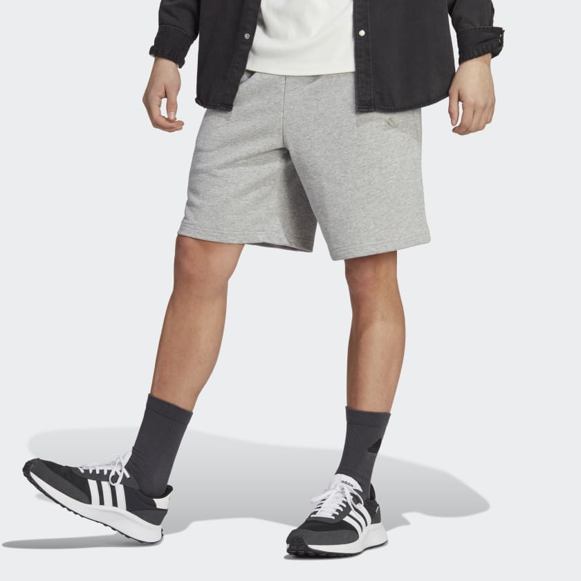 maleta Borde Refrescante adidas ALL SZN French Terry Shorts - Grey | Men's Lifestyle | adidas US