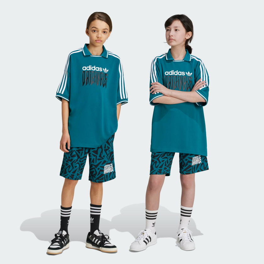 adidas Shorts Allover Print Kids Turquesa adidas Mexico