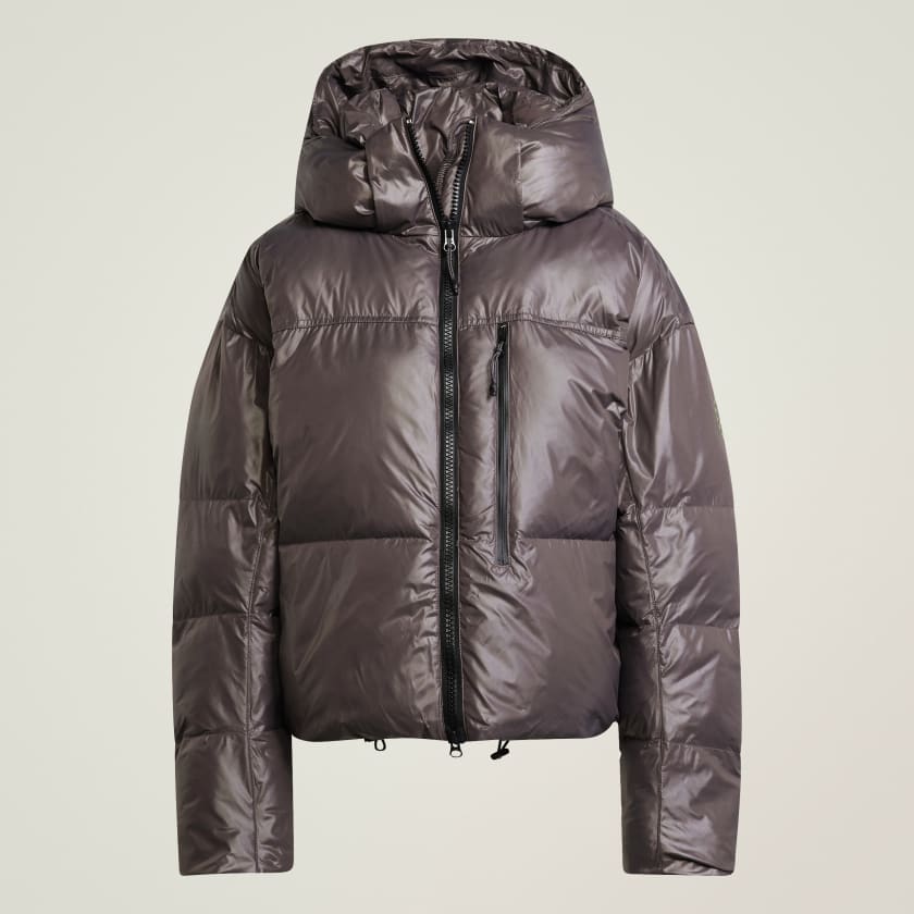 Giacca imbottita adidas by Stella McCartney TrueNature Short Winter Marrone IW9841 01 laydown