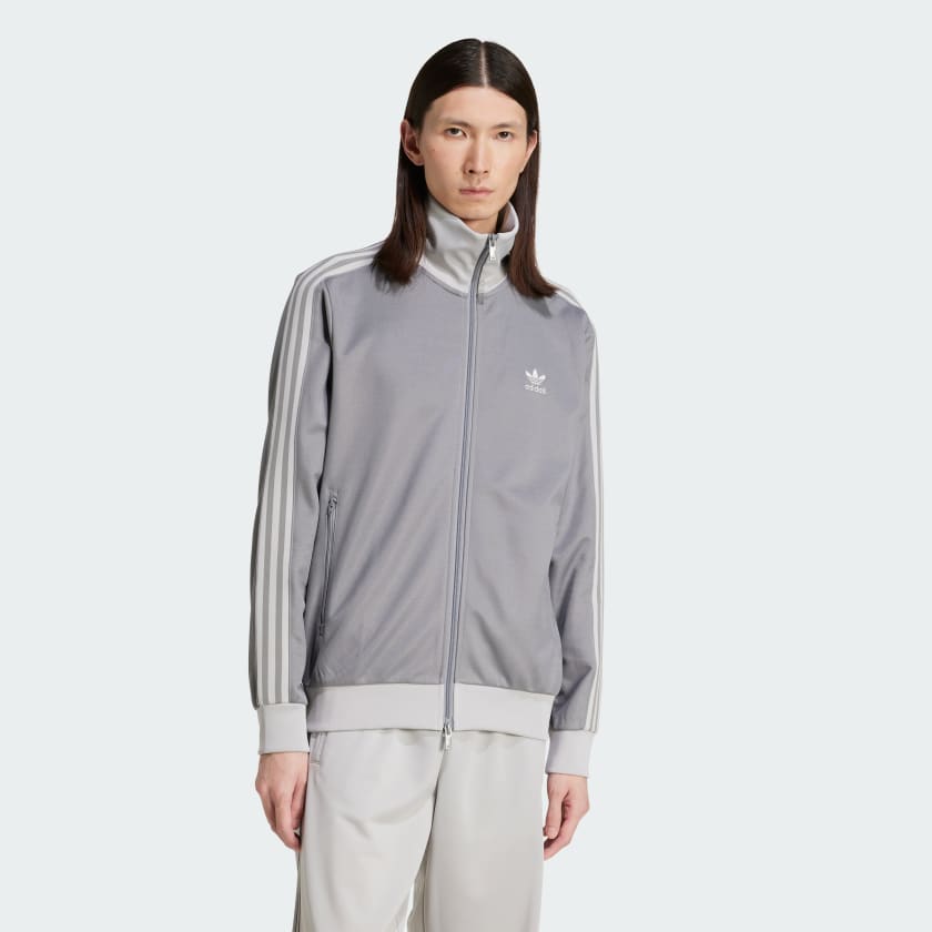 スウェット・トレーナー adidas Adicolor Classic Beckenbauer Track Top JP1226 adidas Adicolor Classics Beckenbauer Track Top - Grey