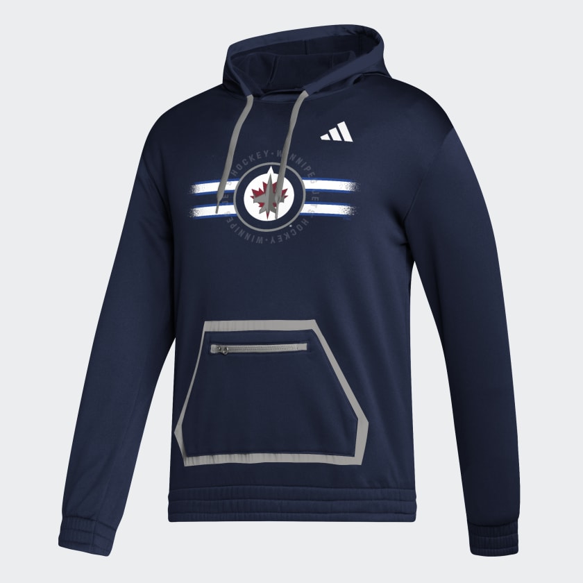 adidas Jets Team Issue Pullover Hoodie - Blue | Men's Hockey | adidas US