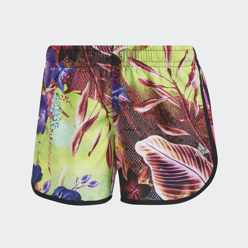adidas floral swim shorts