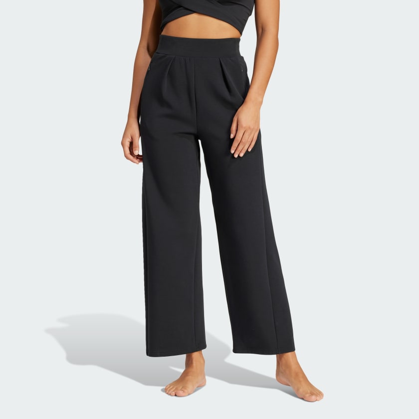Adidas Solid Black Yoga Pants Size XL - 65% off