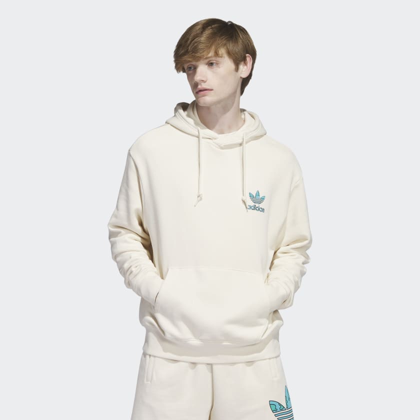 Hoodie outlet adidas blanc