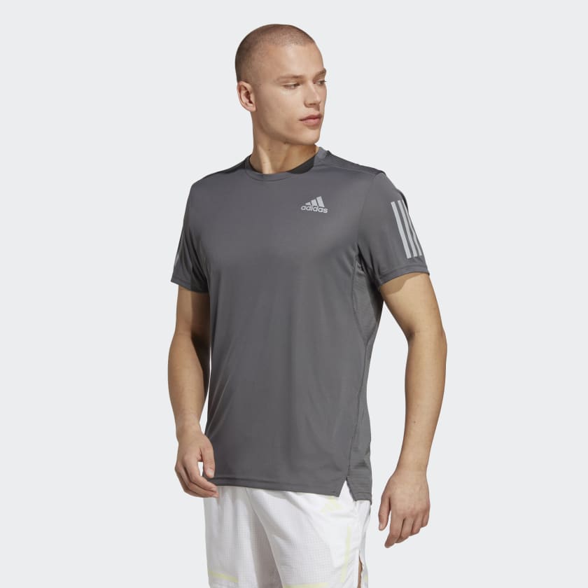 adidas Own the Run Tee - Grey | Men's Running | adidas US