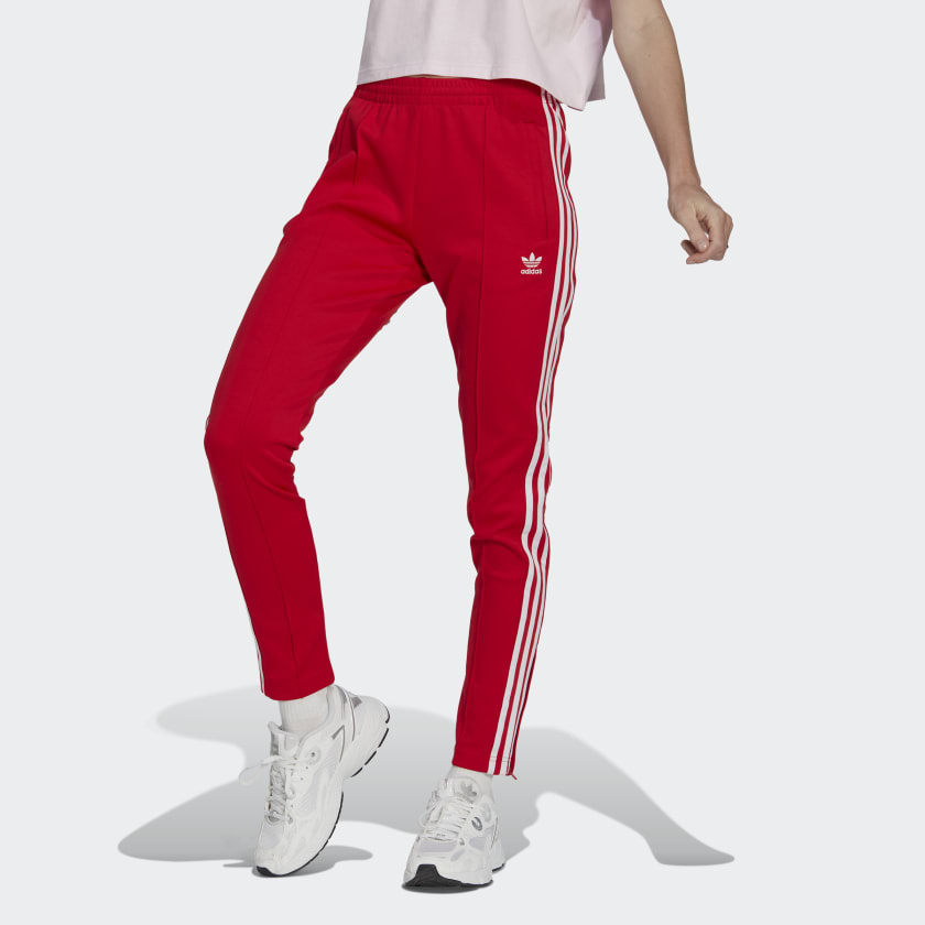 Korrekt stå på række Akkumulerede adidas Adicolor SST træningsbukser - Rød | adidas Denmark
