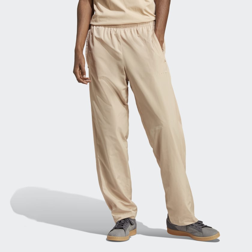 Beige adidas track pants discount