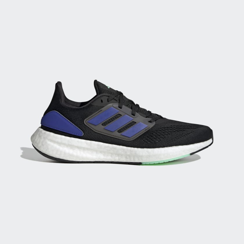 Men's pureboost running shoes  blue/white/gum top