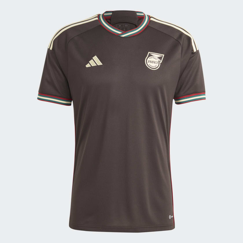 adidas Men's Soccer Jamaica 23 Away Jersey - Brown adidas US