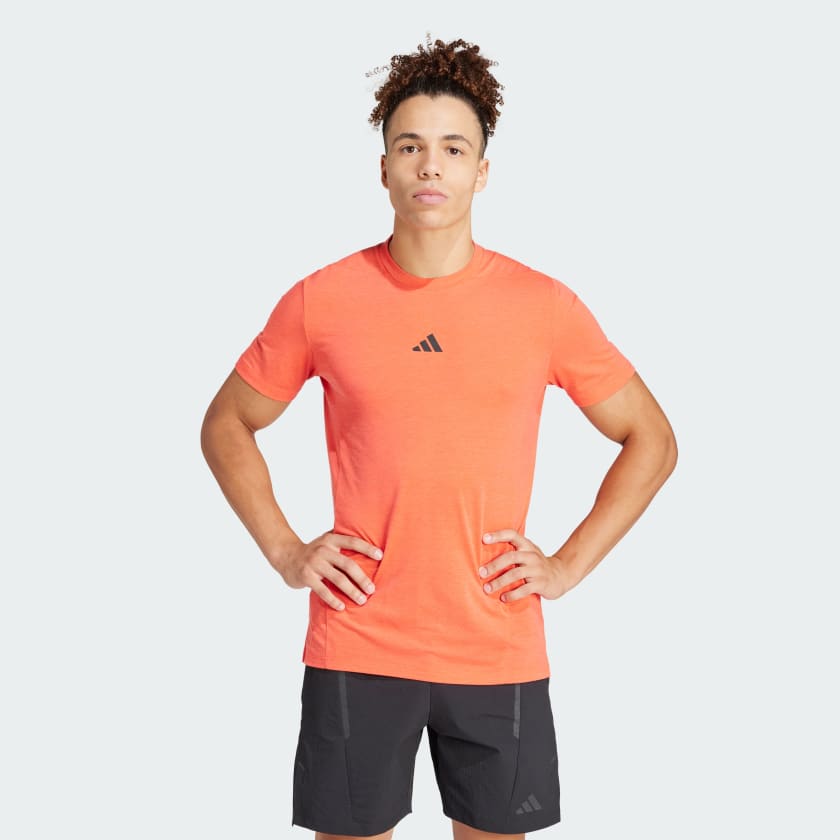adidas Designed for Training Workout Tee - Red | Men's Training | adidas US
