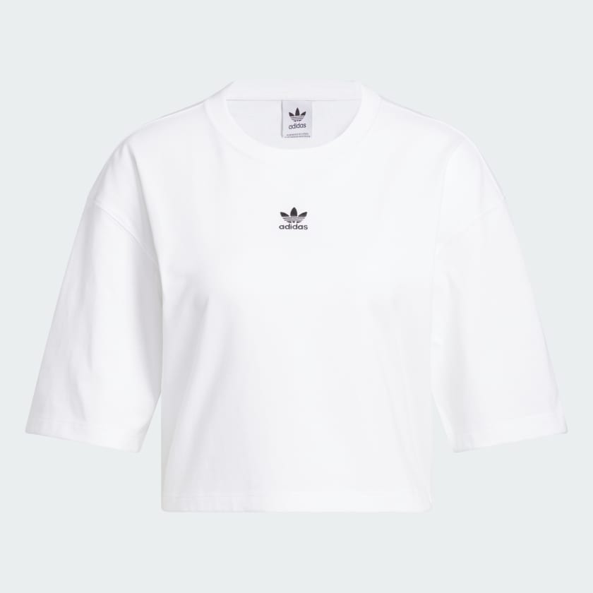 adidas Essentials Crop Tee White Free Shipping with adiClub adidas Canada