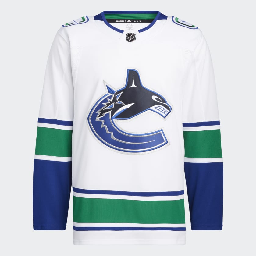 adidas Canucks Away Authentic Pro Hockey Jersey White adidas