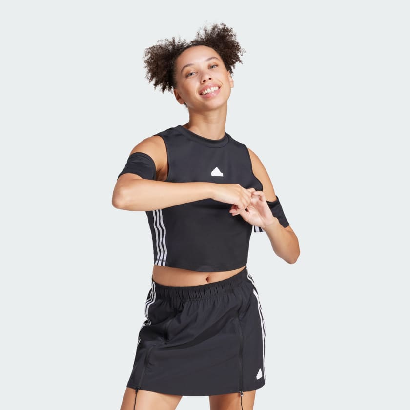 Adidas peach crop top outlet