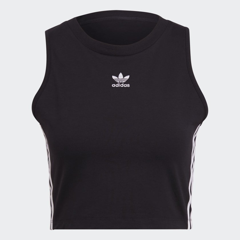 adidas Adicolor Classics Cropped Tank Top Black Free Shipping with adiClub adidas US