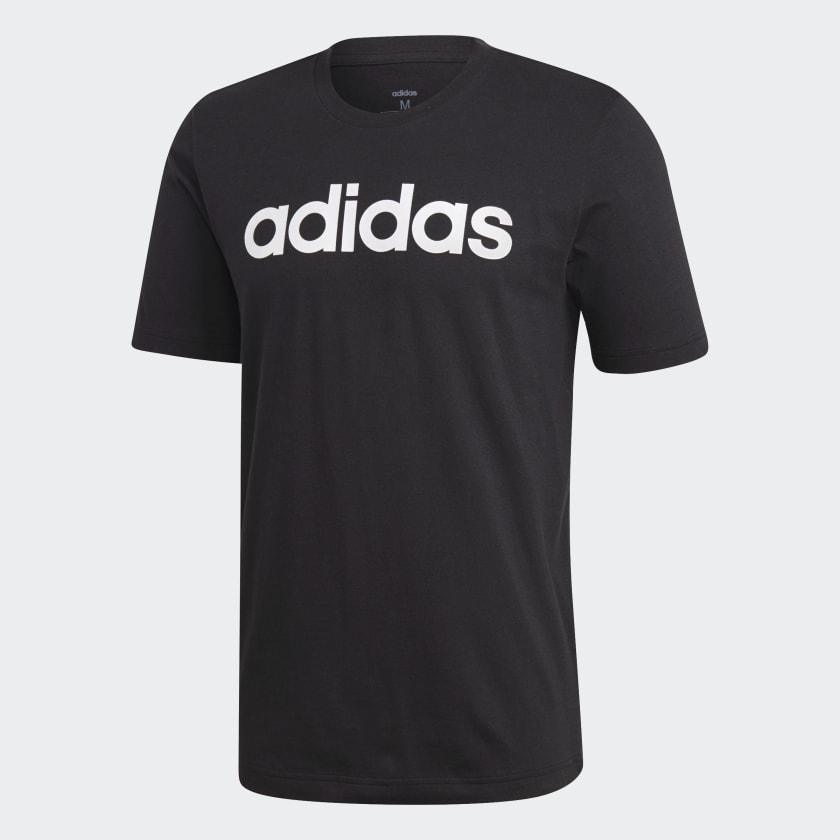 Adidas essentials linear tee best sale