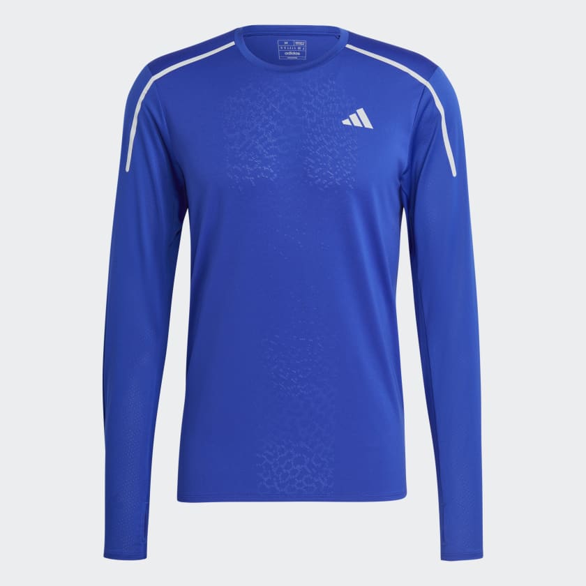 ★adidas★ Tiro long sleeve jacquard jersey blue Adidas House Of Tiro Long Sleeve Jacquard Blue Shirt