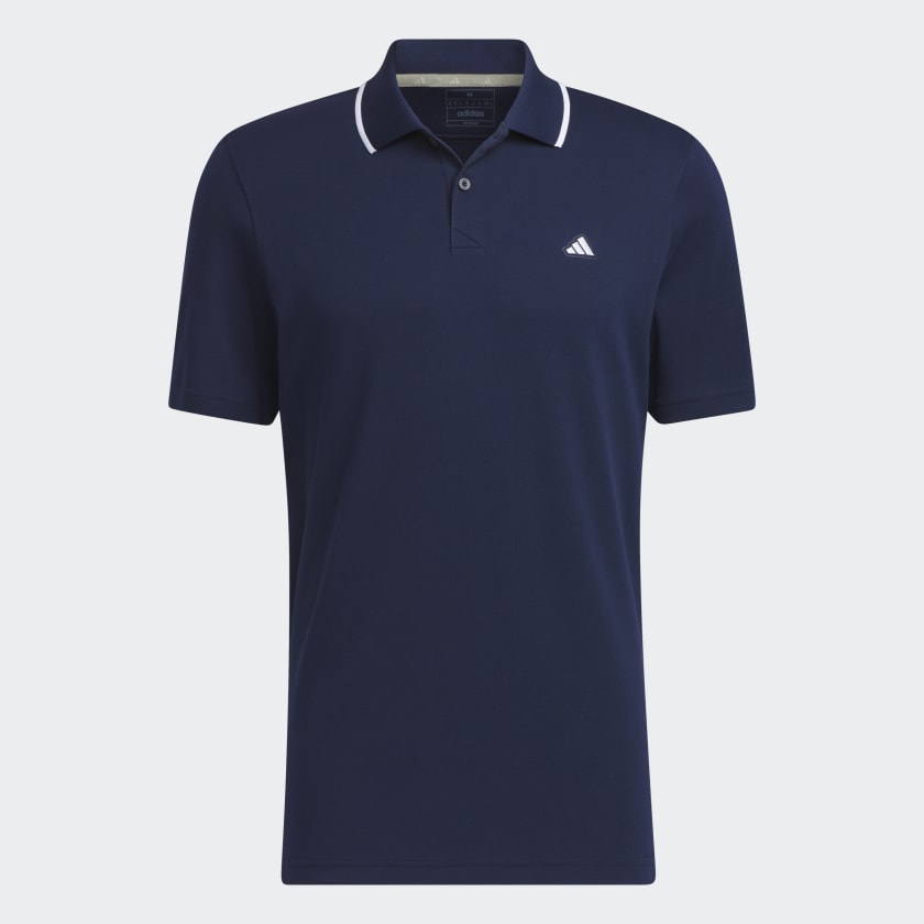 adidas Go To Pique Golf Polo Shirt Blue adidas New Zealand