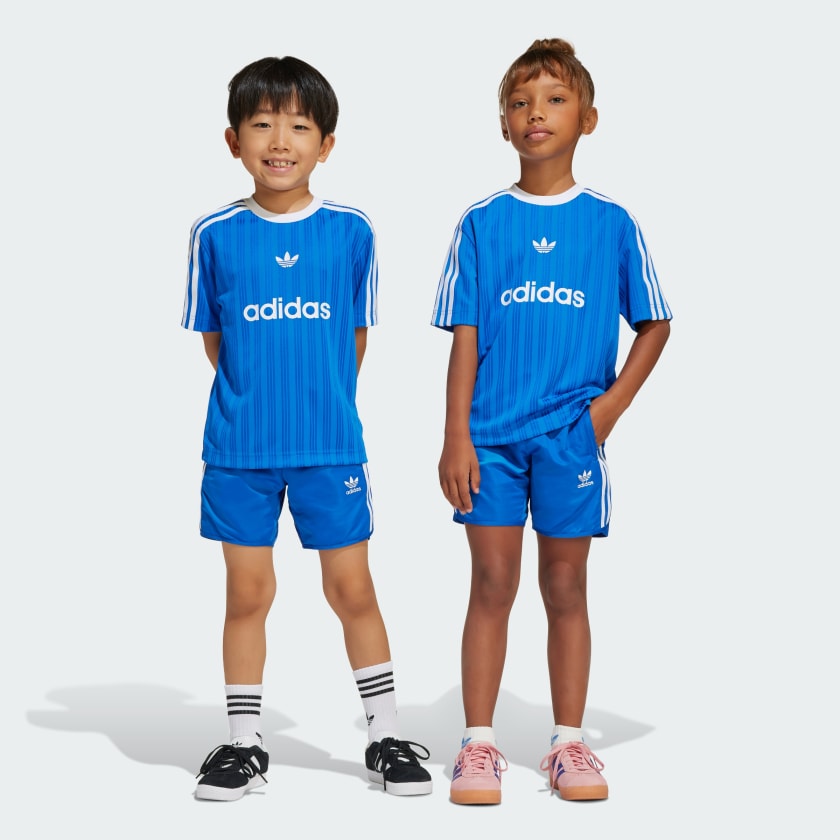 adidas Football Shorts and Tee Set Kids Blue Free Shipping with adiClub adidas US