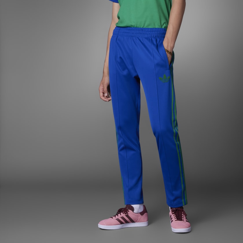 Half striped adidas pants store