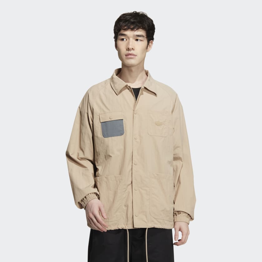 adidas x CHARR Coach Jacket Brown adidas Malaysia