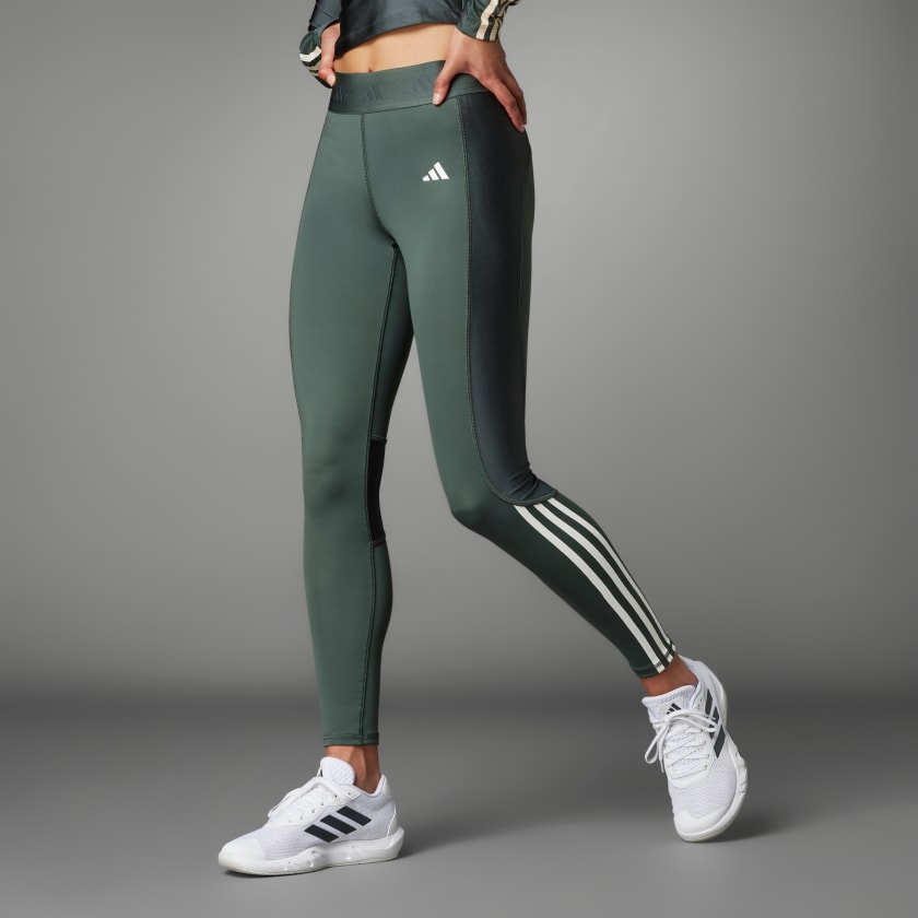 adidas Licras largas Hyperglam Shine Gris adidas Colombia
