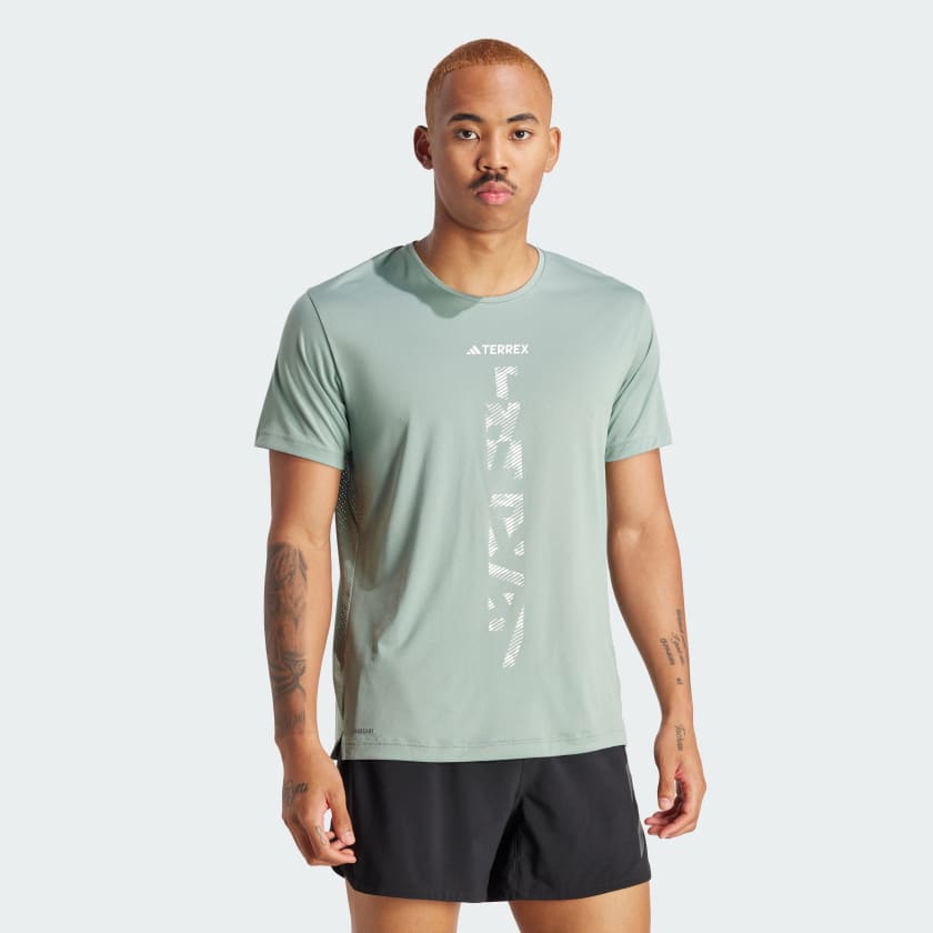adidas Terrex Agravic Trail Running Tee Green adidas Turkiye
