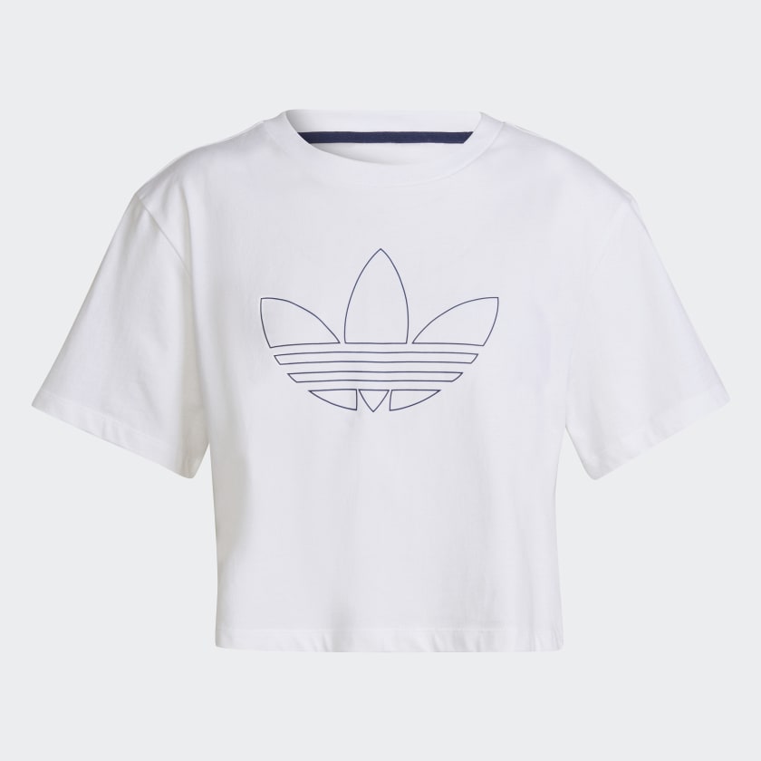 White adidas crop sales