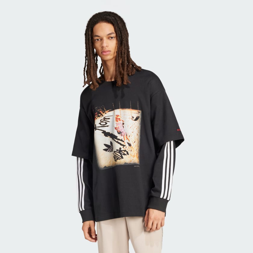 adidas Korn Long Sleeve Tee - Black | adidas India