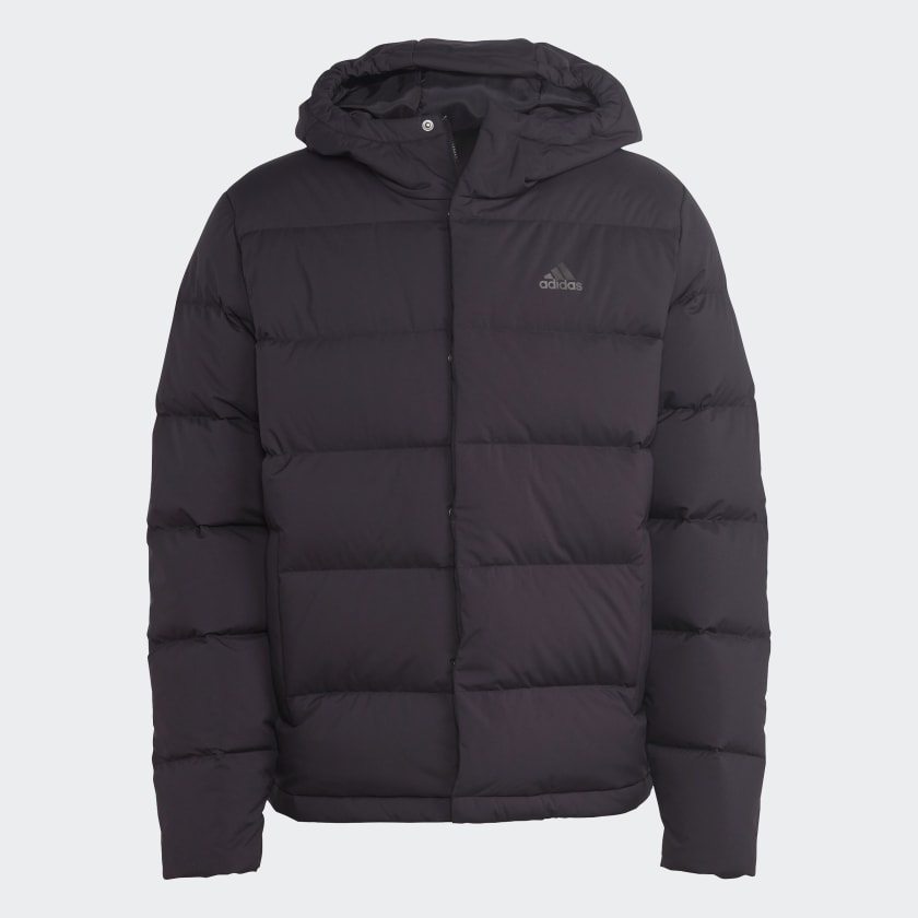 Adidas performance helionic hooded down jacket deals